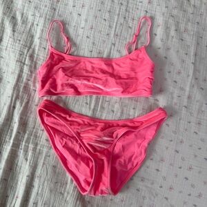 Triangl Bikini Set Pink Velvet